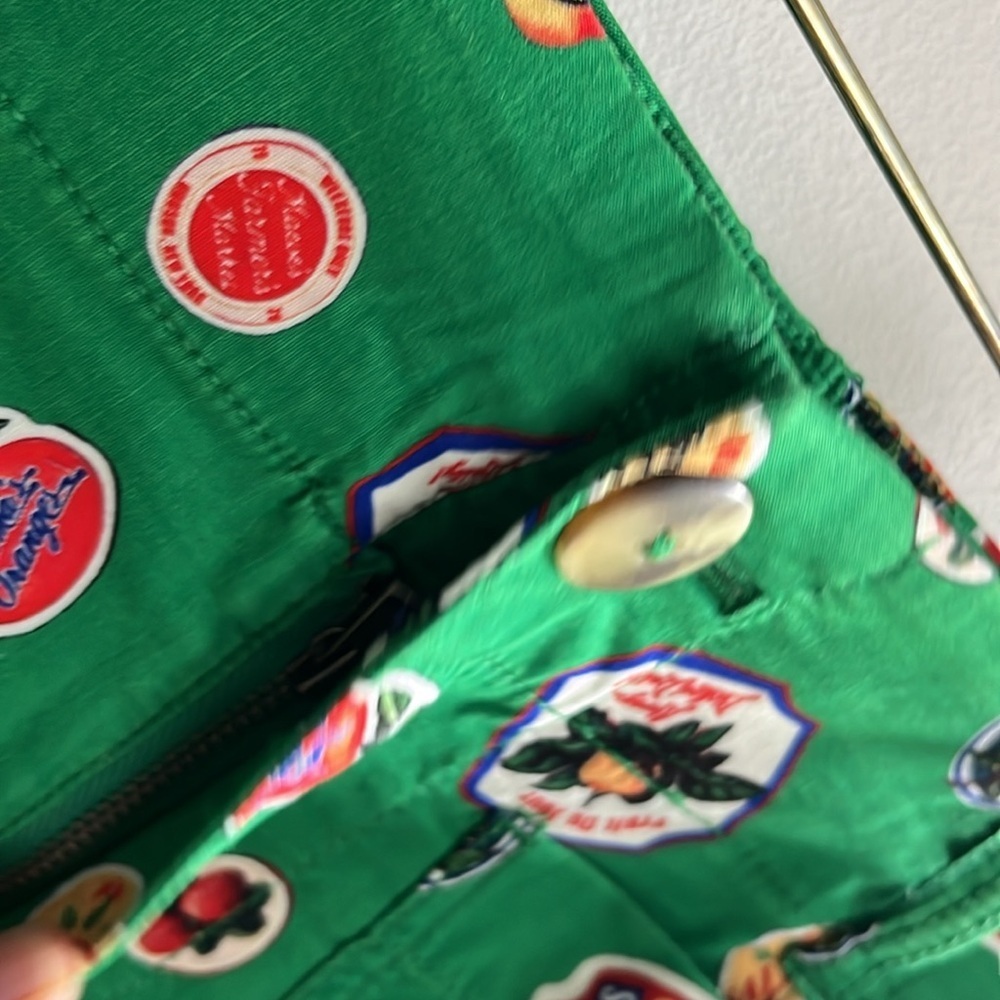 Anthropologie Colette Cropped Wide Leg Printed Pants Magic Fabric Sz 25 NWT - Picture 8 of 15